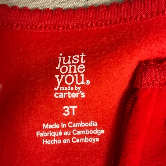 Carter's Red Deer Snowflake Footie - Picture 3 of 4